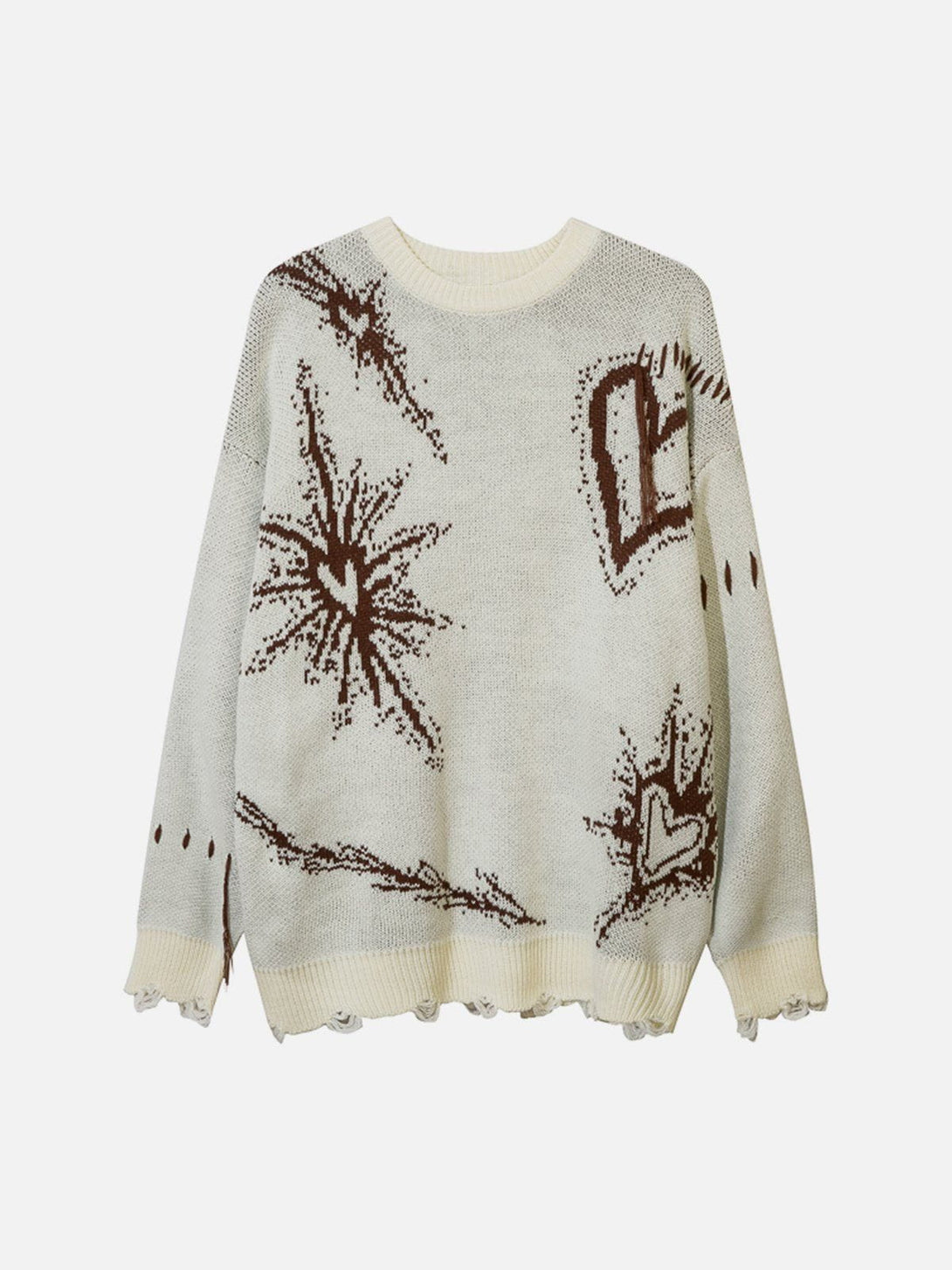 Lacezy - Butterfly Embroidery Sweater- Streetwear Fashion - lacezy.com