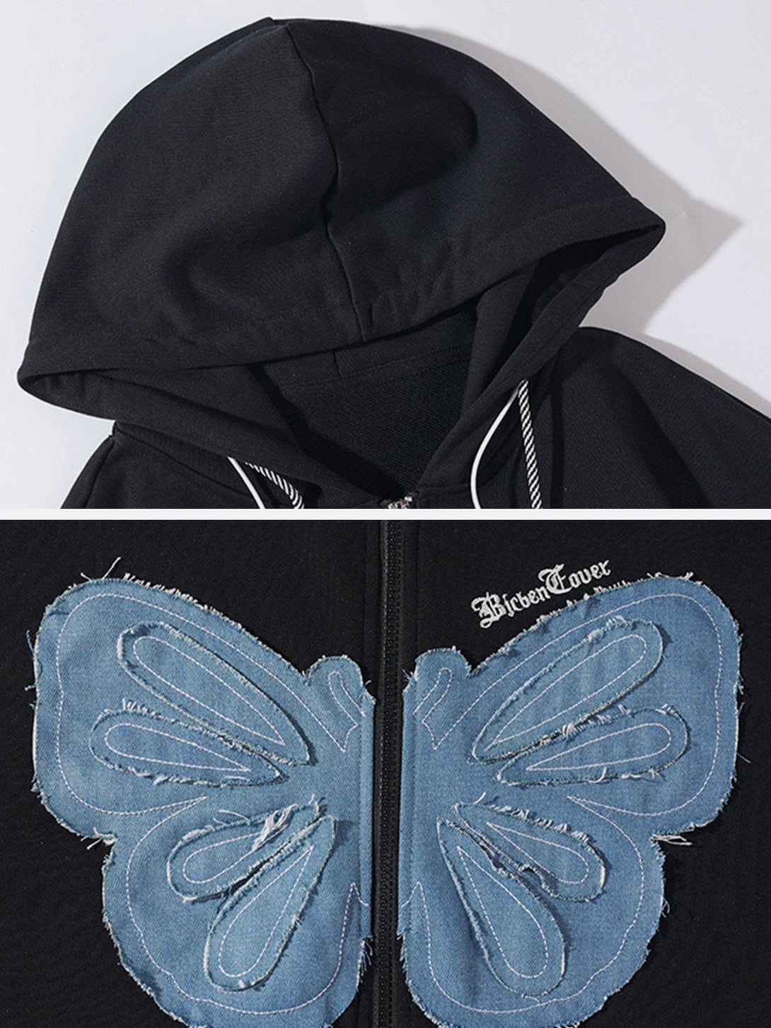 Lacezy - Butterfly Graphic Hoodie- Streetwear Fashion - lacezy.com