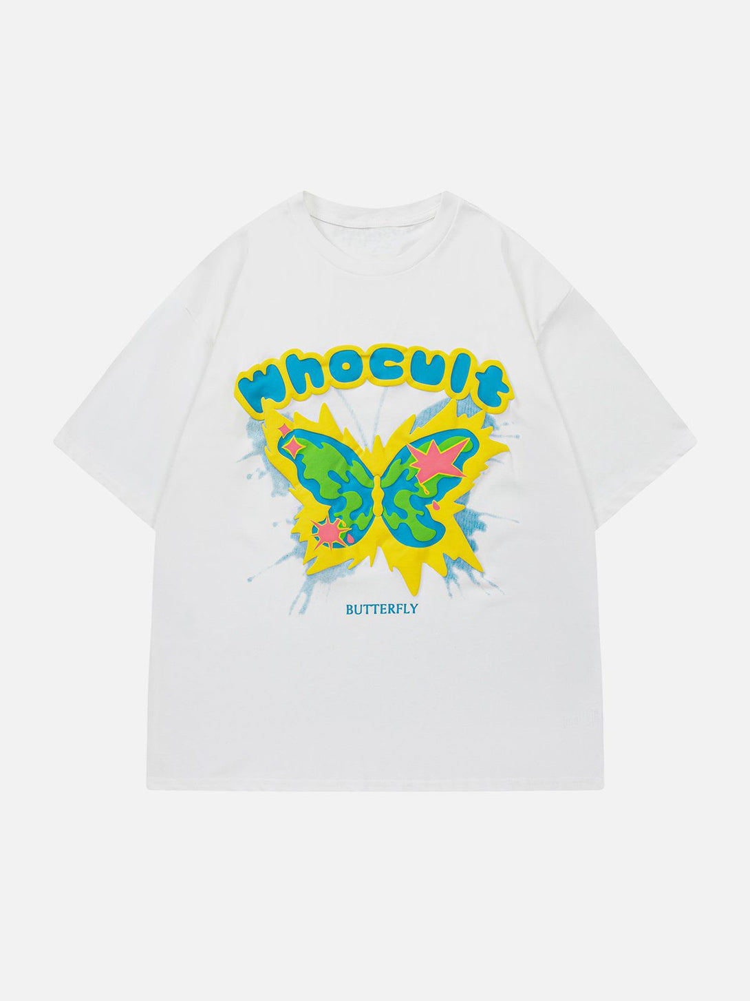 Lacezy - Butterfly Print Tee- Streetwear Fashion - lacezy.com