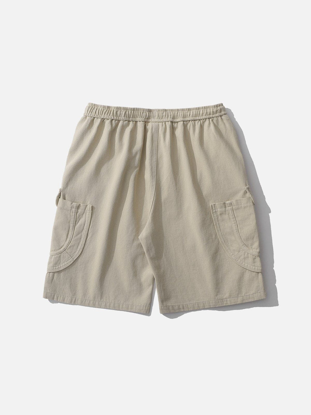 Lacezy - Button Discreet Side Pockets Shorts- Streetwear Fashion - lacezy.com