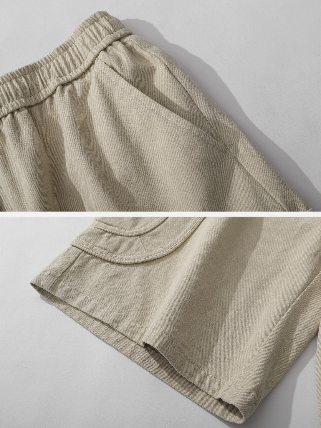 Lacezy - Button Discreet Side Pockets Shorts- Streetwear Fashion - lacezy.com