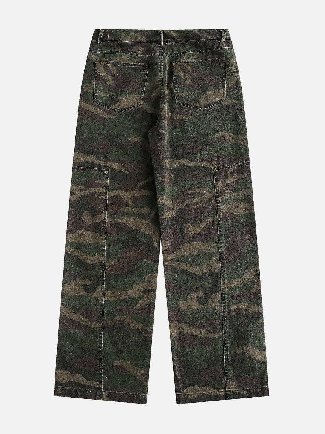 Lacezy - Camouflage Patchwork Jeans- Streetwear Fashion - lacezy.com