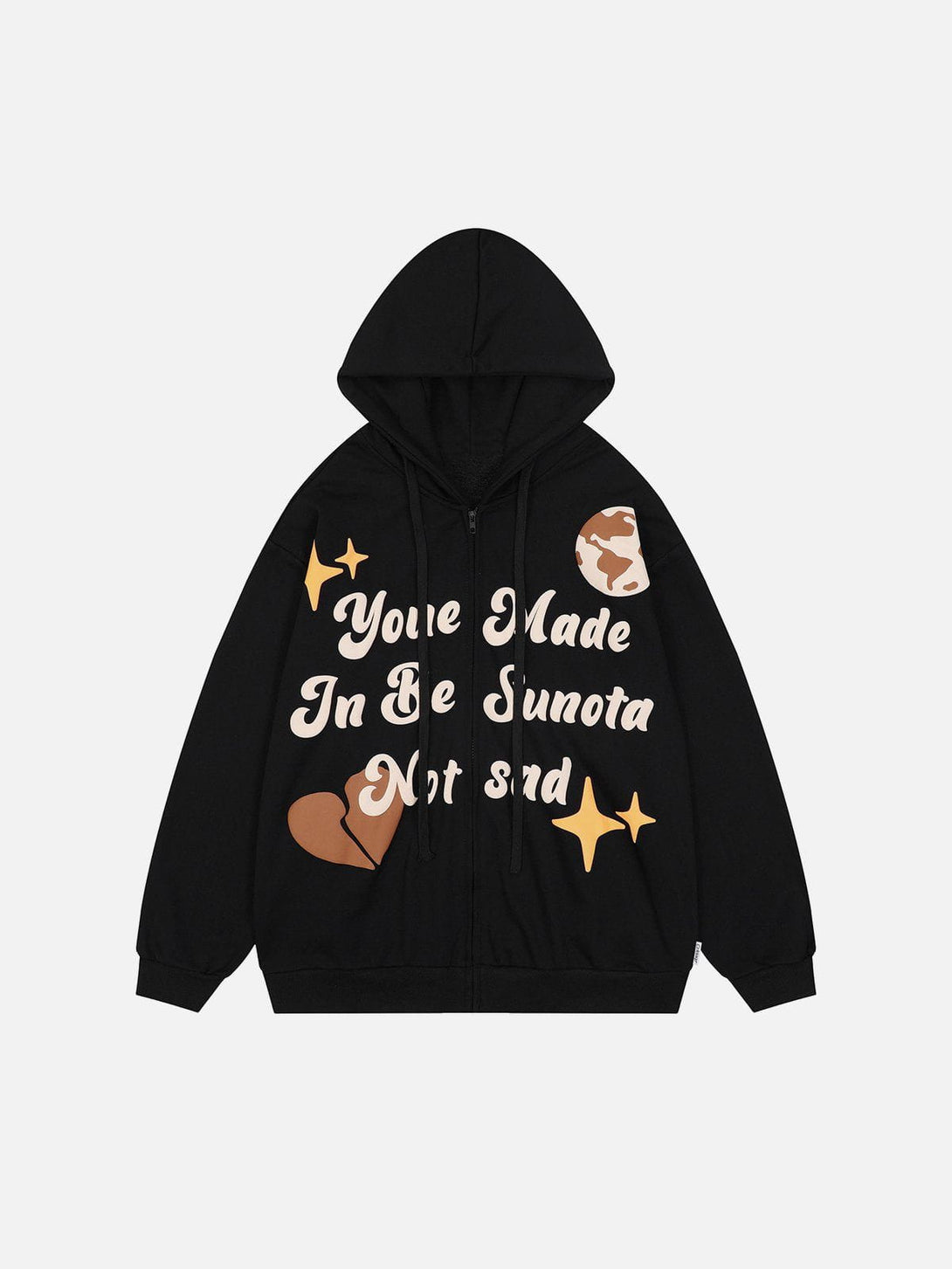 Lacezy - Cartoon Alphabet Hoodie- Streetwear Fashion - lacezy.com