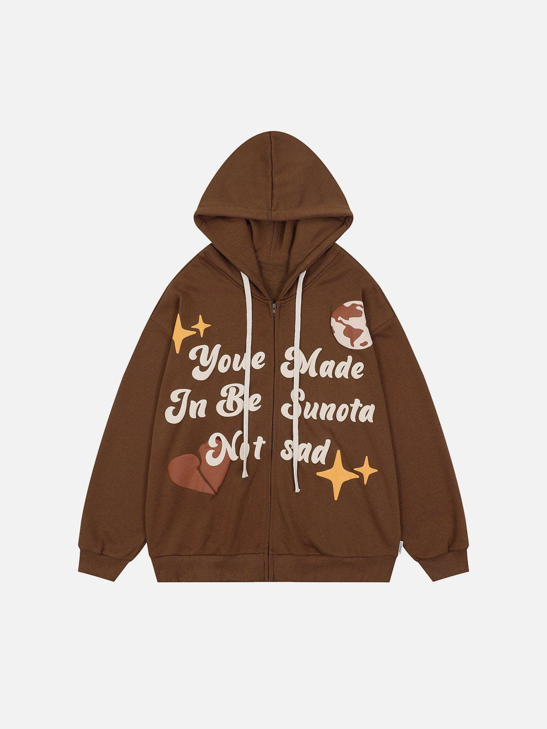 Lacezy - Cartoon Alphabet Hoodie- Streetwear Fashion - lacezy.com