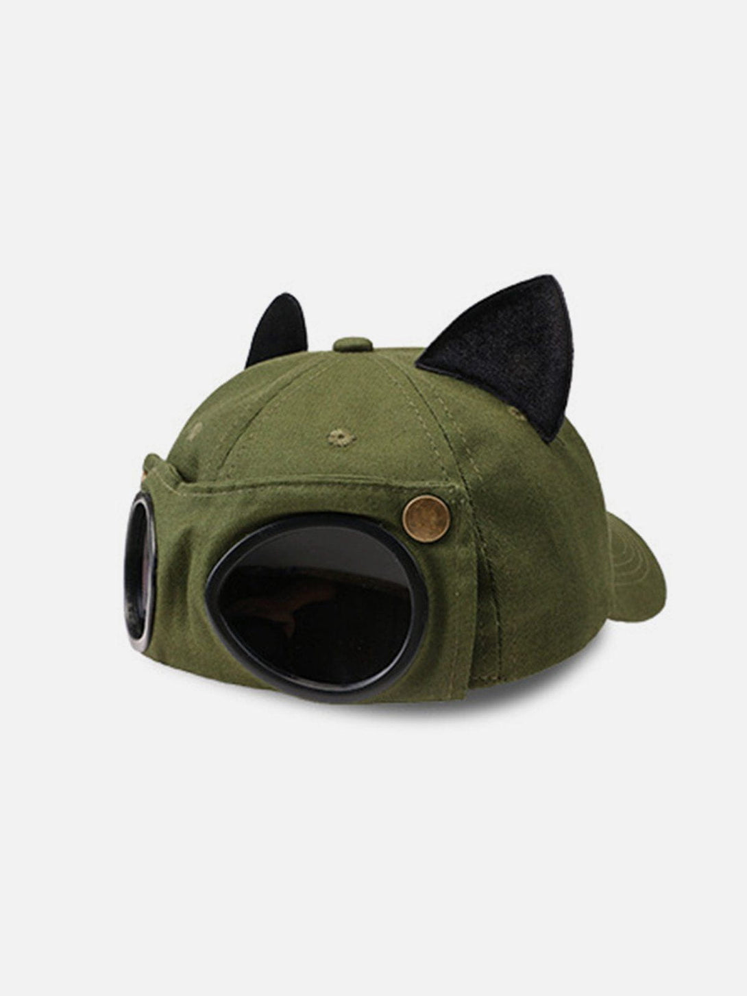 Lacezy - Cat Ears Aviator Glasses Baseball Hat- Streetwear Fashion - lacezy.com