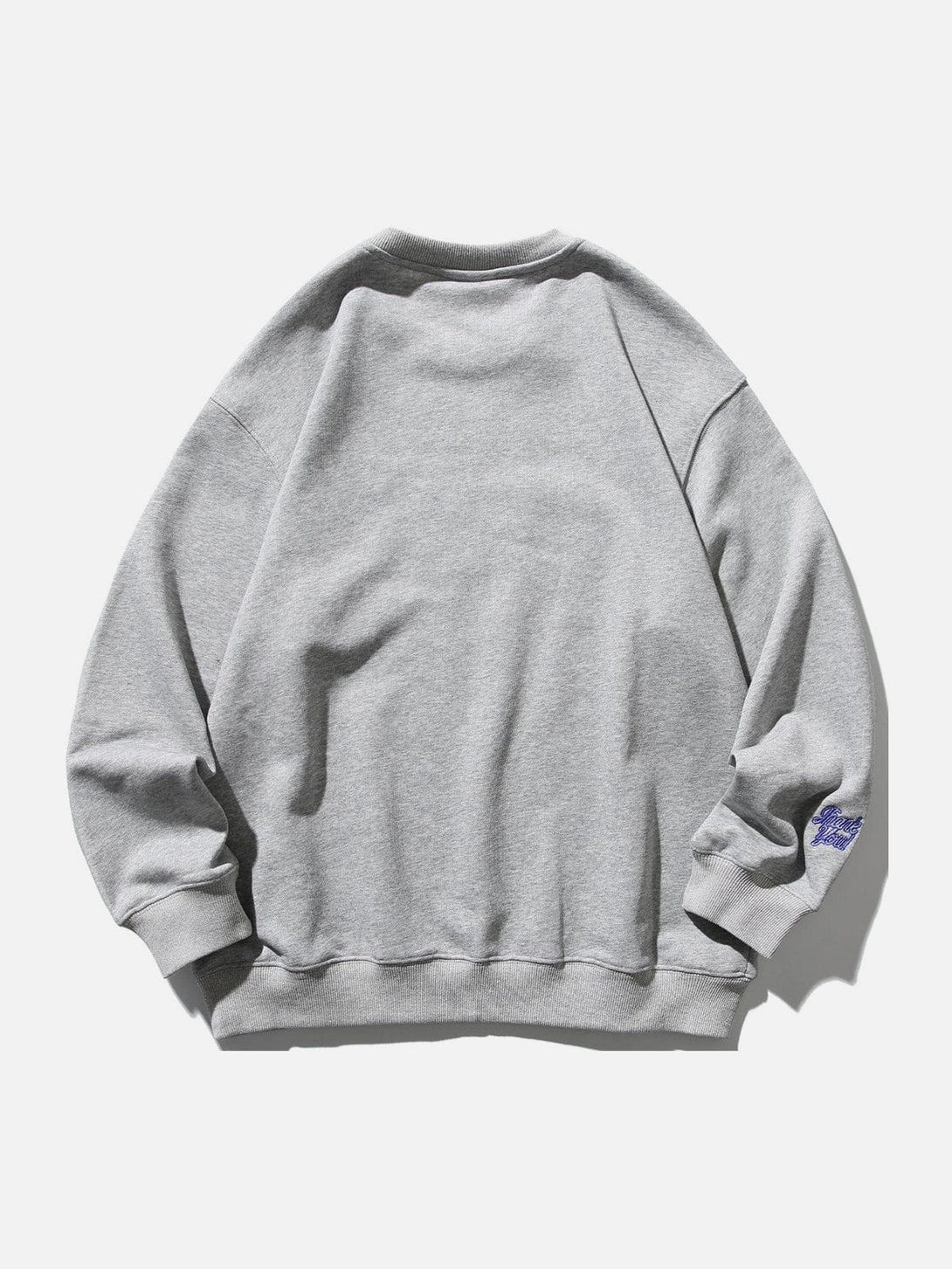 Lacezy - Chest Letter Embroidery Sweatshirt- Streetwear Fashion - lacezy.com