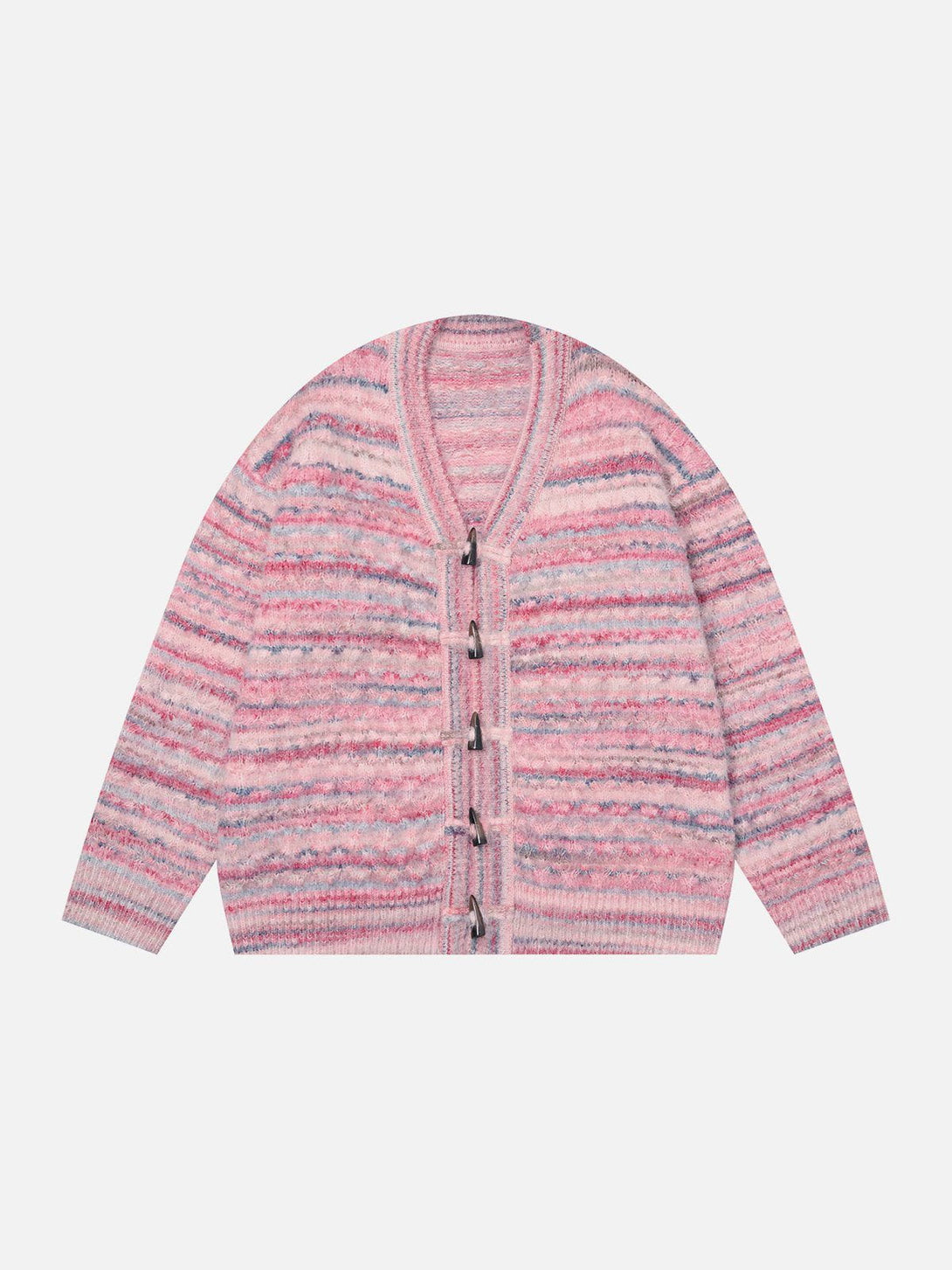 Lacezy - Chic Colour Blocking Cardigan- Streetwear Fashion - lacezy.com