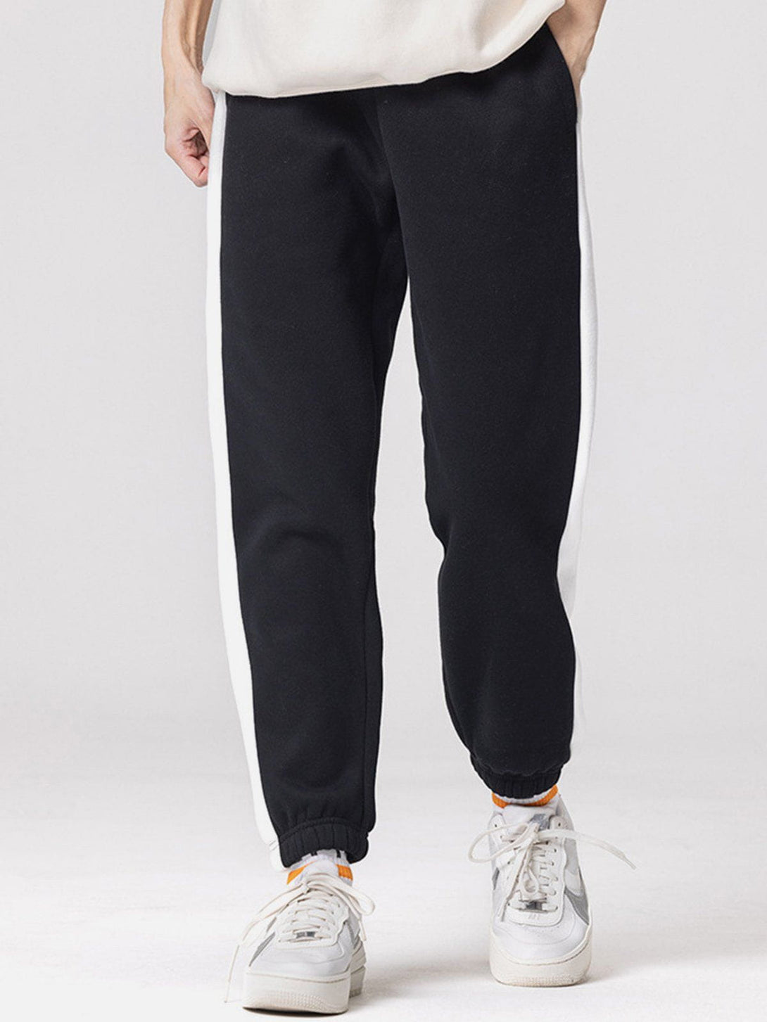 Lacezy - Clashing Color Patchwork Sweatpants- Streetwear Fashion - lacezy.com