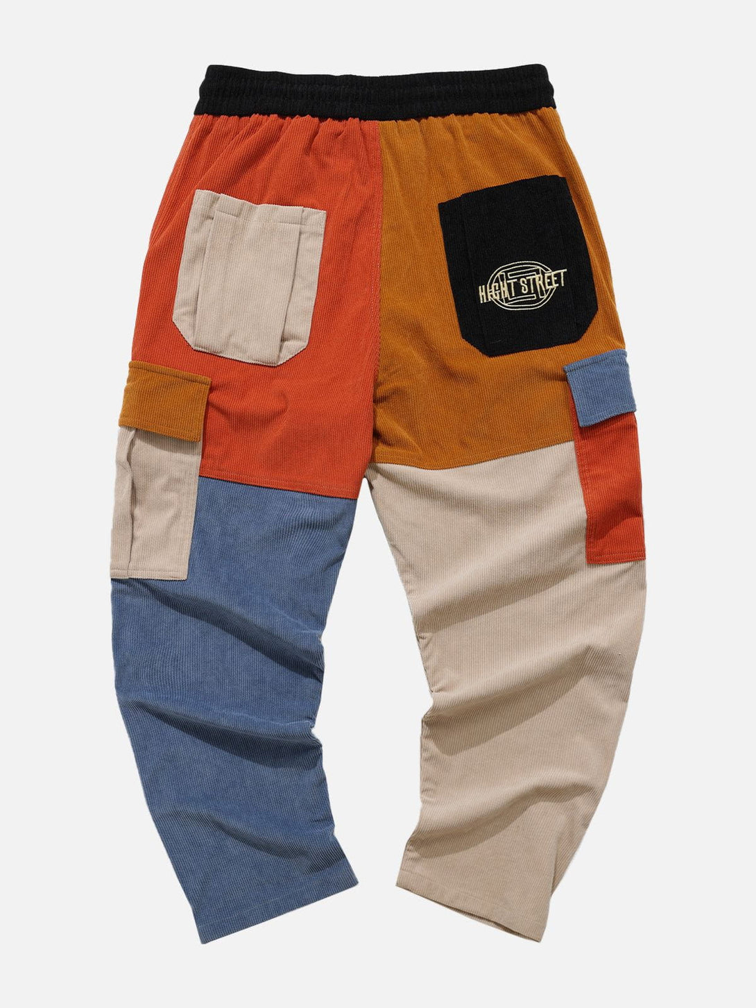 Lacezy - Color Block Patchwork Corduroy Pants- Streetwear Fashion - lacezy.com