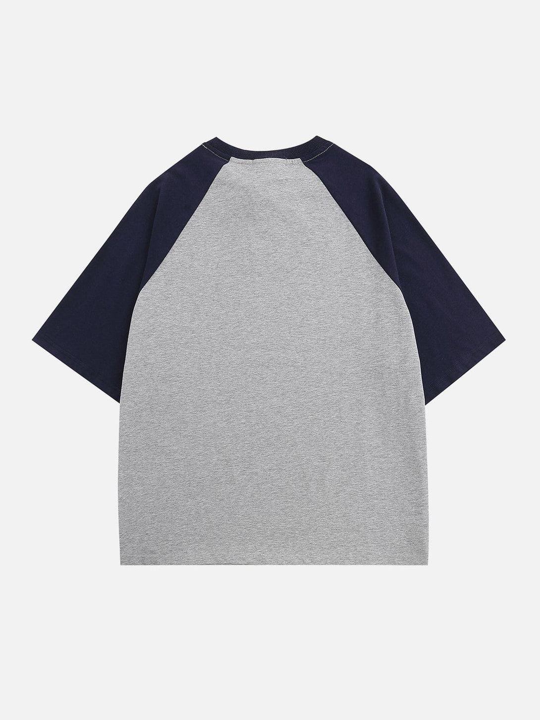 Lacezy - Color Block Raglan Letter Print Tee- Streetwear Fashion - lacezy.com