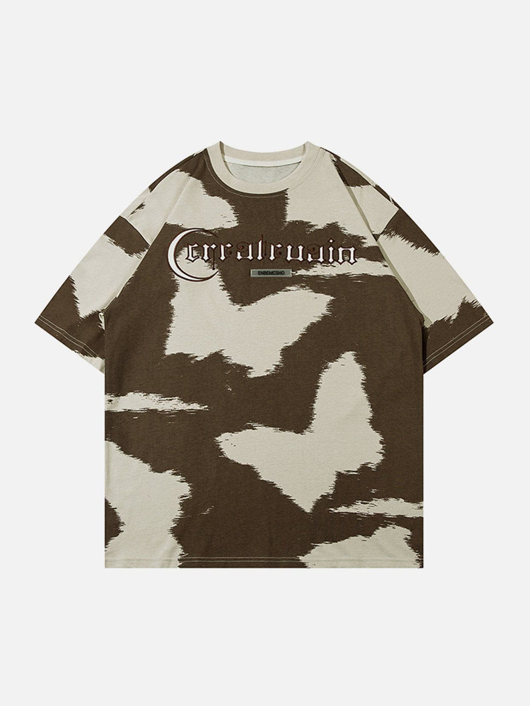 Lacezy - Color Clash Alphabet Print Tee- Streetwear Fashion - lacezy.com