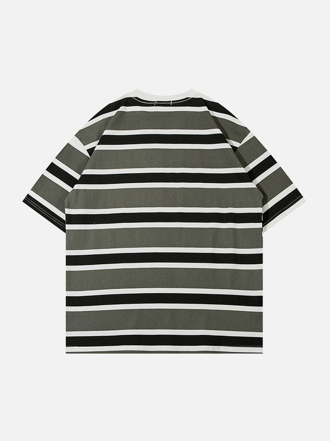 Lacezy - Color Clash Stripes Tee- Streetwear Fashion - lacezy.com