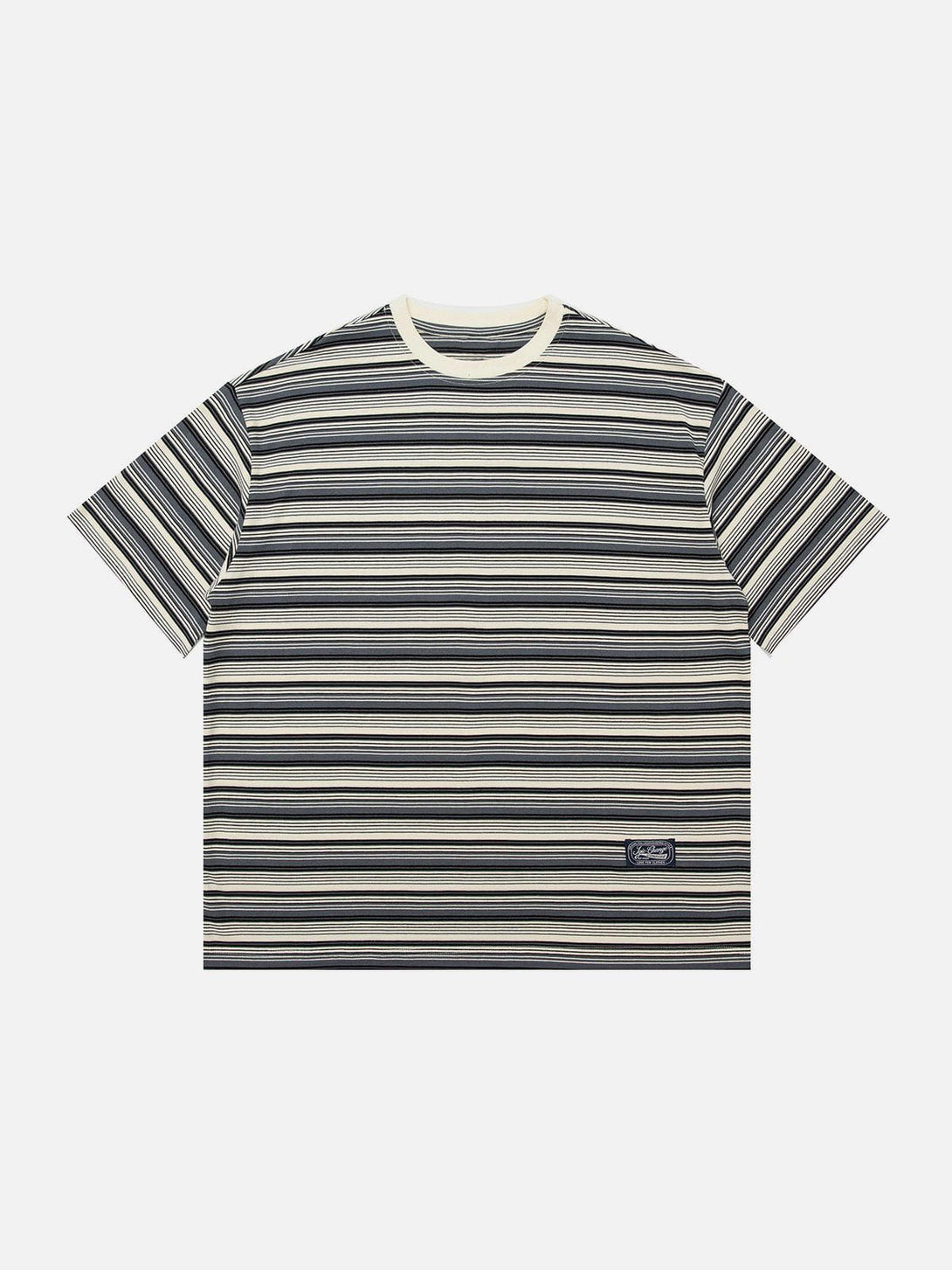 Lacezy - Color Clash Stripes Tee- Streetwear Fashion - lacezy.com