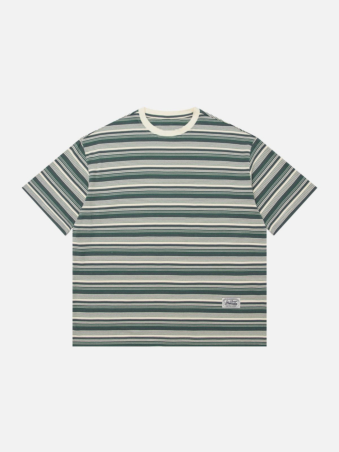 Lacezy - Color Clash Stripes Tee- Streetwear Fashion - lacezy.com