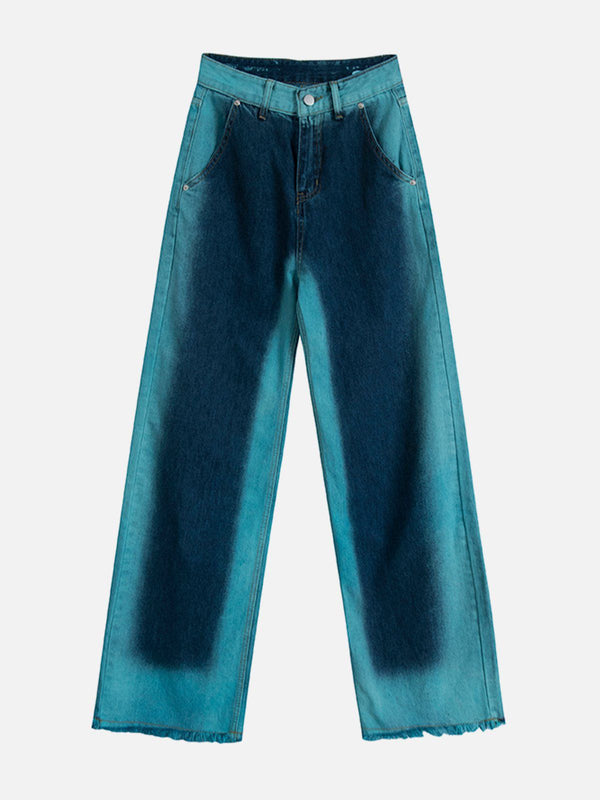 Lacezy - Color Gradient Jeans- Streetwear Fashion - lacezy.com