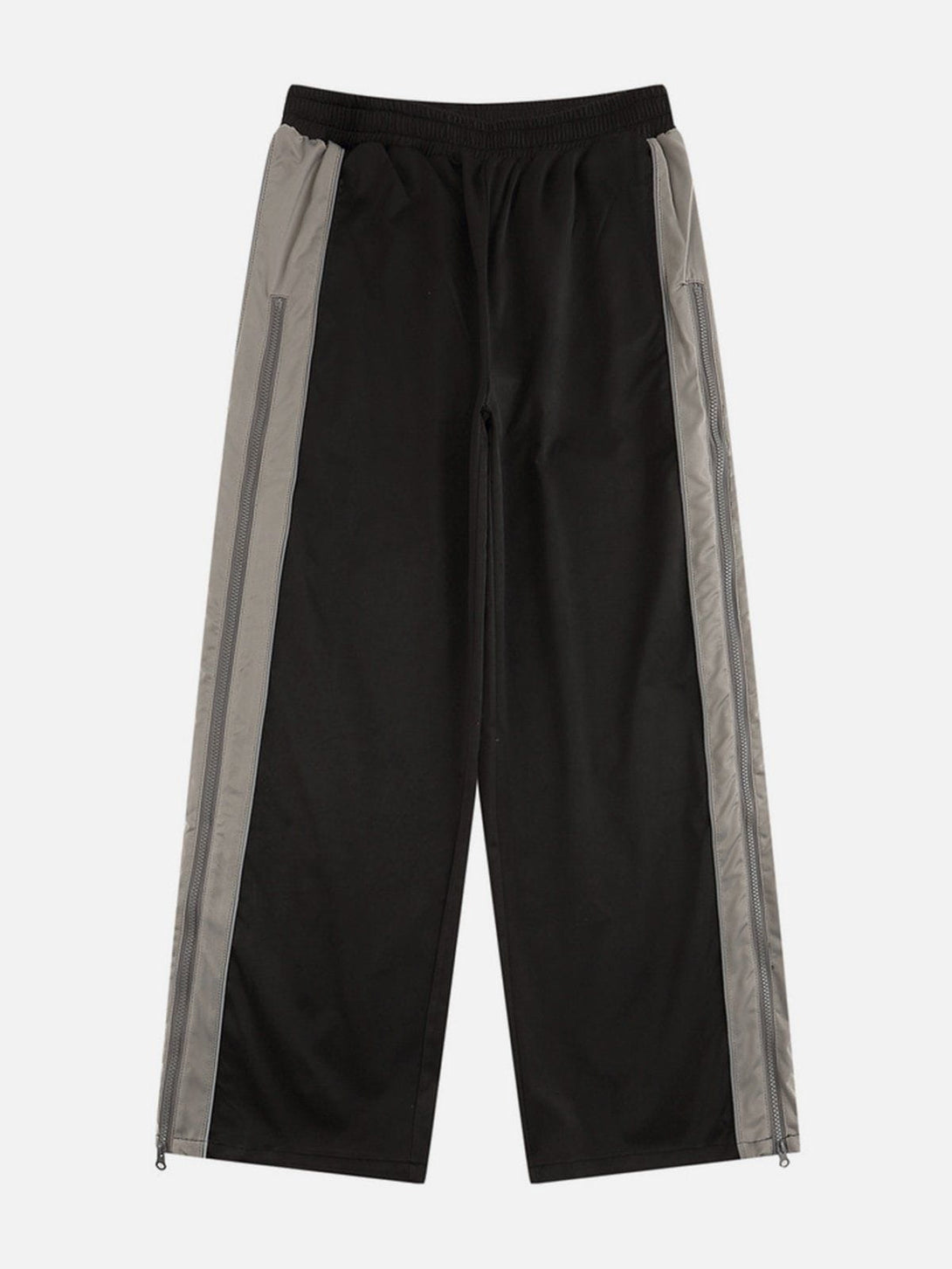 Lacezy - Color Panel Zip UP Pants- Streetwear Fashion - lacezy.com