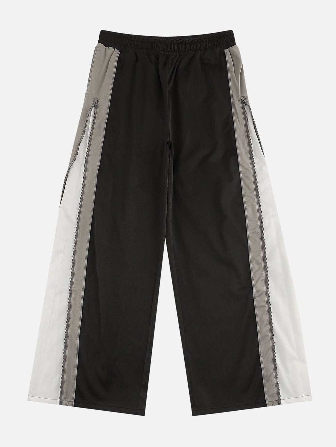 Lacezy - Color Panel Zip UP Pants- Streetwear Fashion - lacezy.com