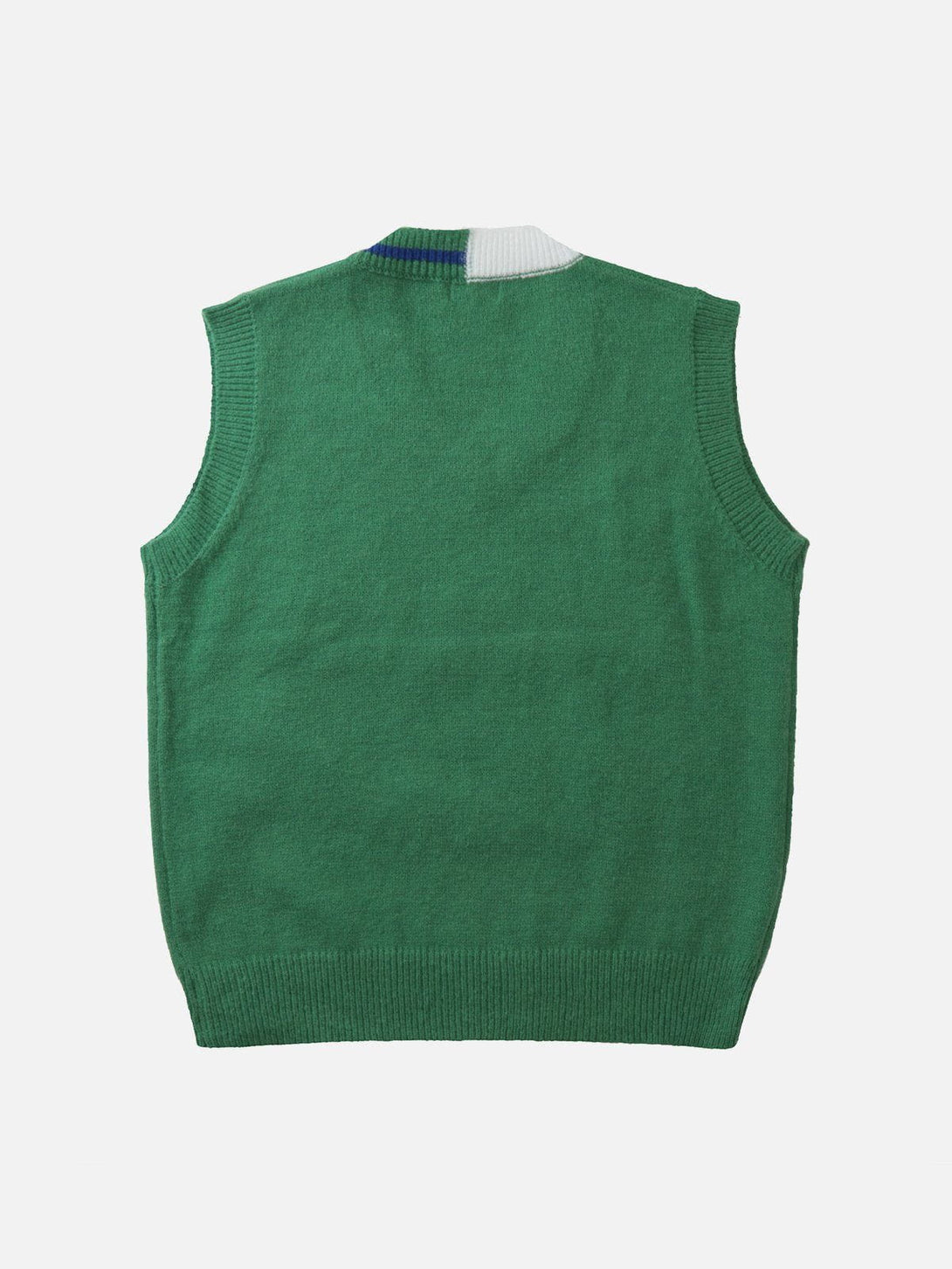 Lacezy - Colorblock Line Letter Sweater Vest- Streetwear Fashion - lacezy.com