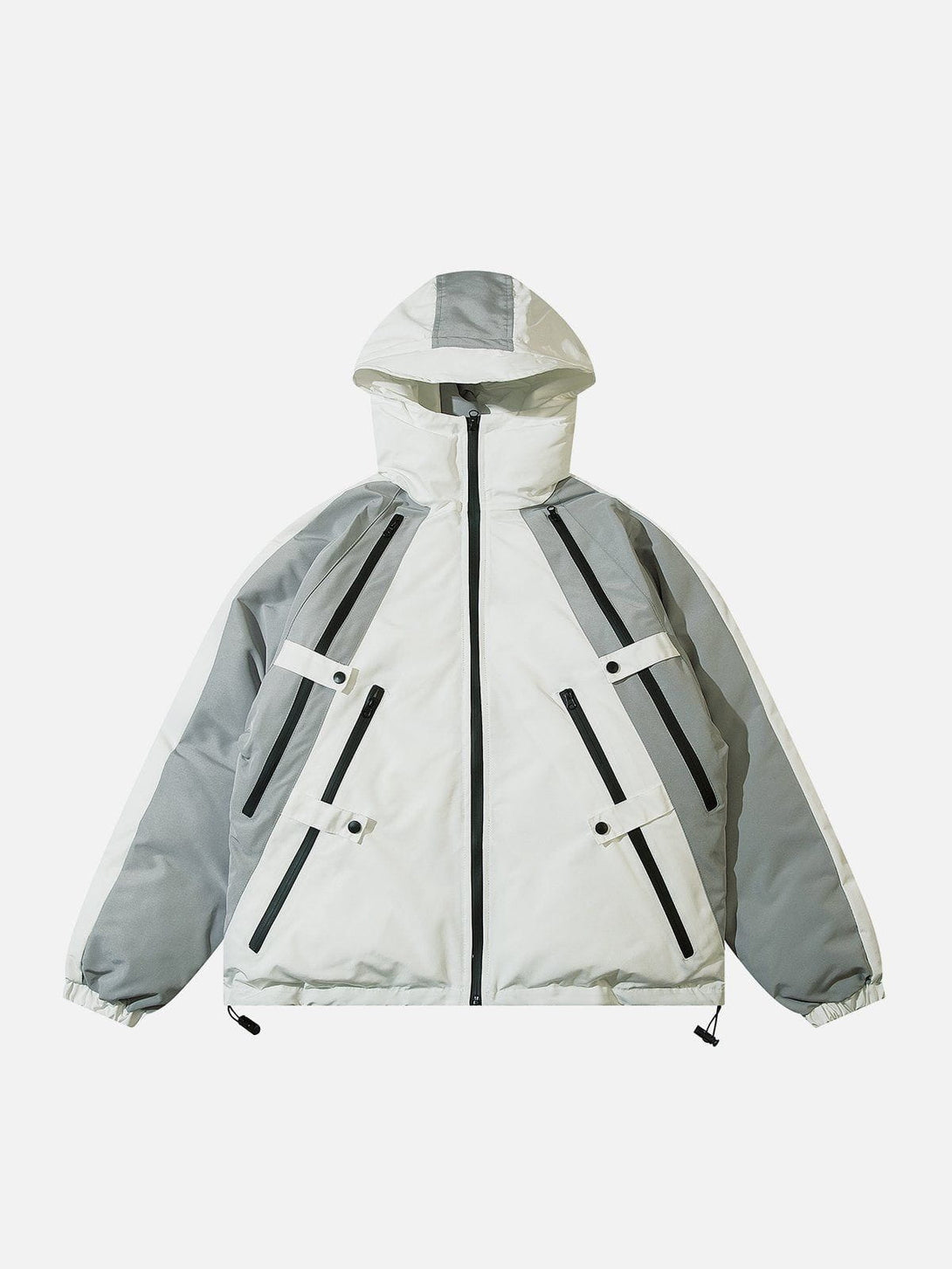 Lacezy - Colorblock Multi-Zip Anorak- Streetwear Fashion - lacezy.com