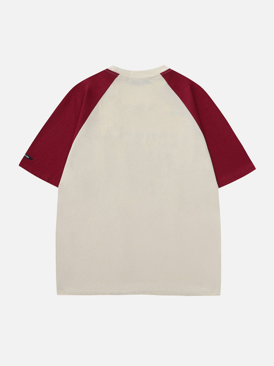 Lacezy - Colorblock Raglan Foam Letter Tee- Streetwear Fashion - lacezy.com