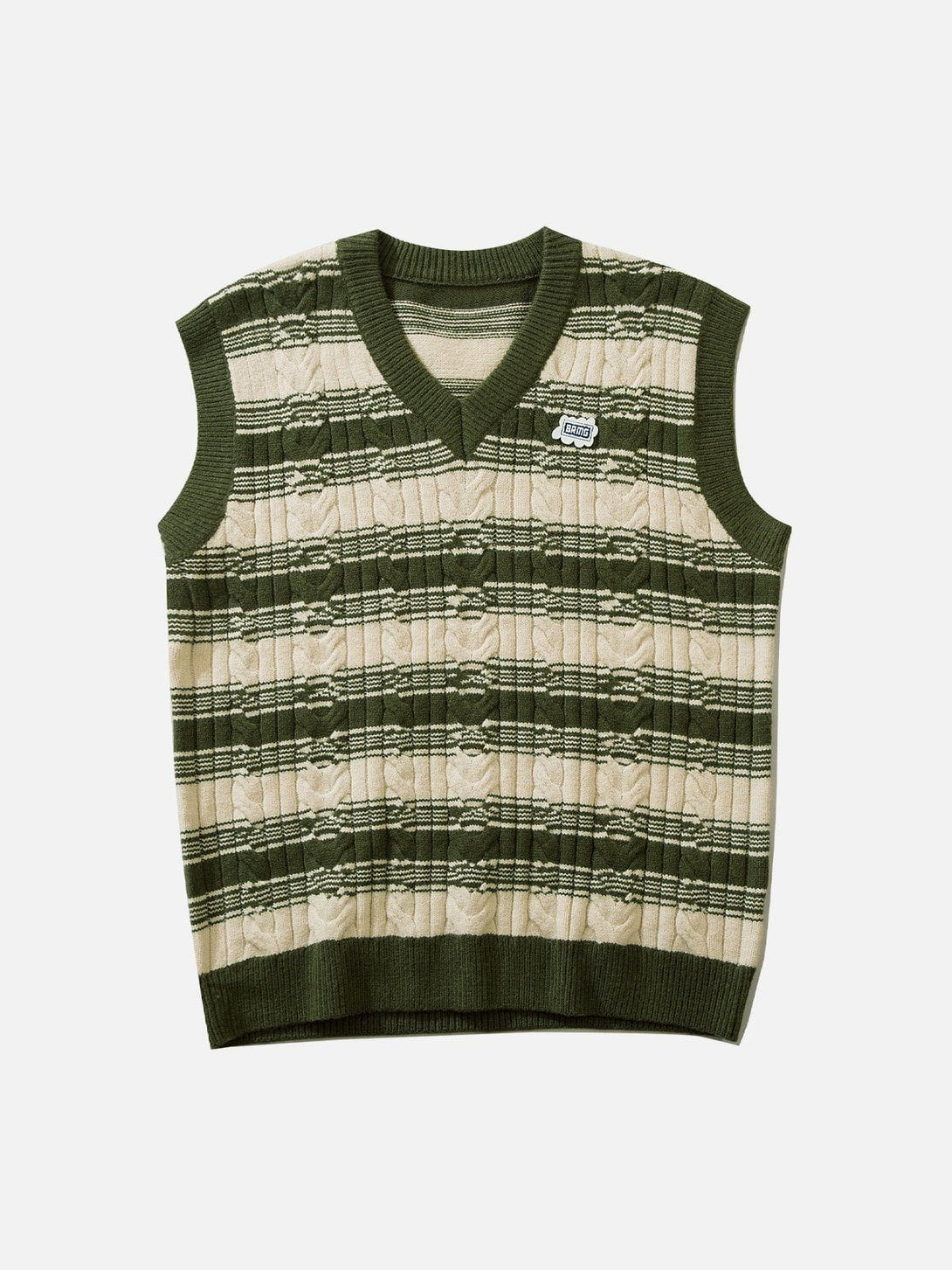 Lacezy - Colorblock Stripe Sweater Vest- Streetwear Fashion - lacezy.com