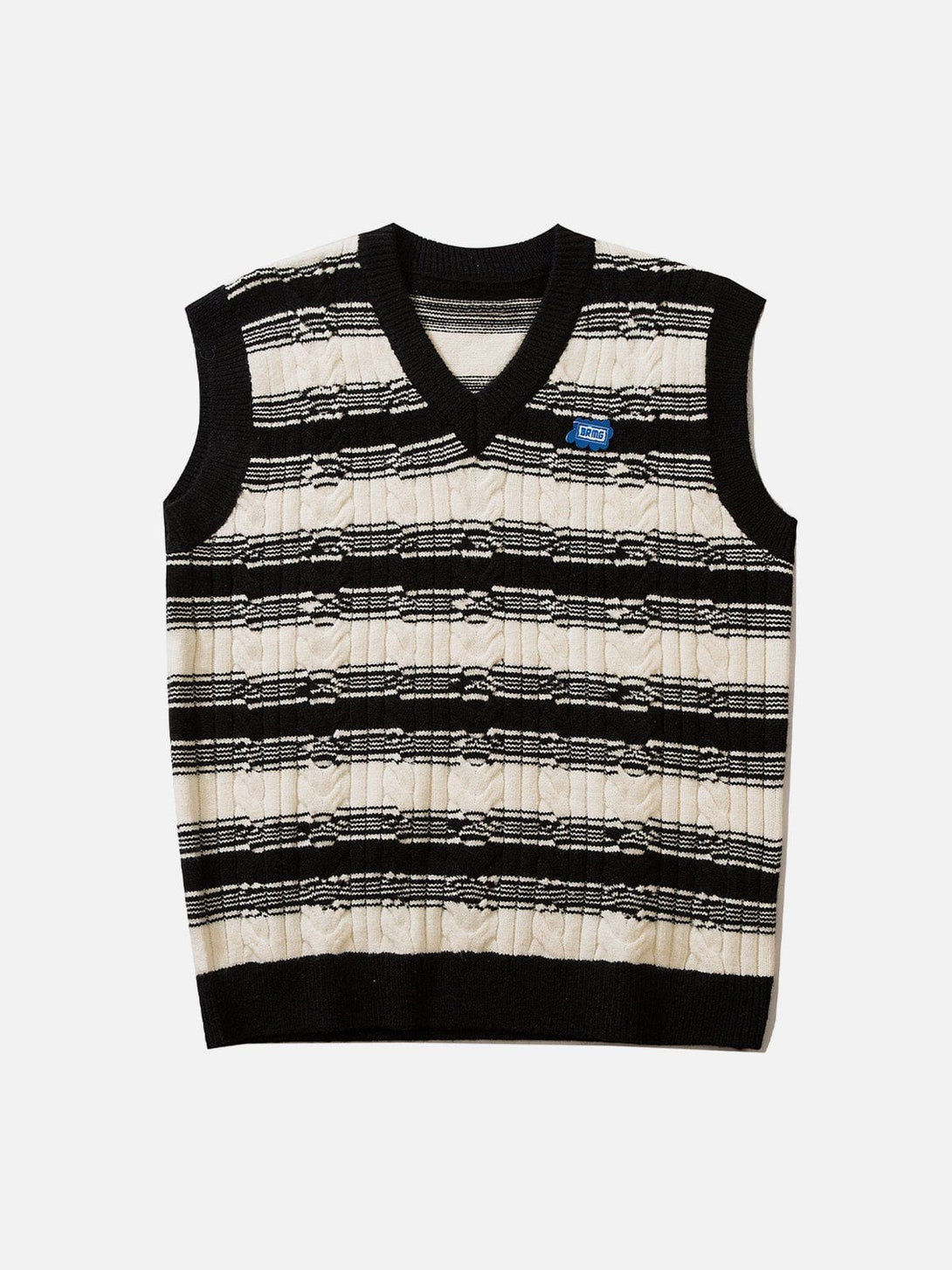 Lacezy - Colorblock Stripe Sweater Vest- Streetwear Fashion - lacezy.com