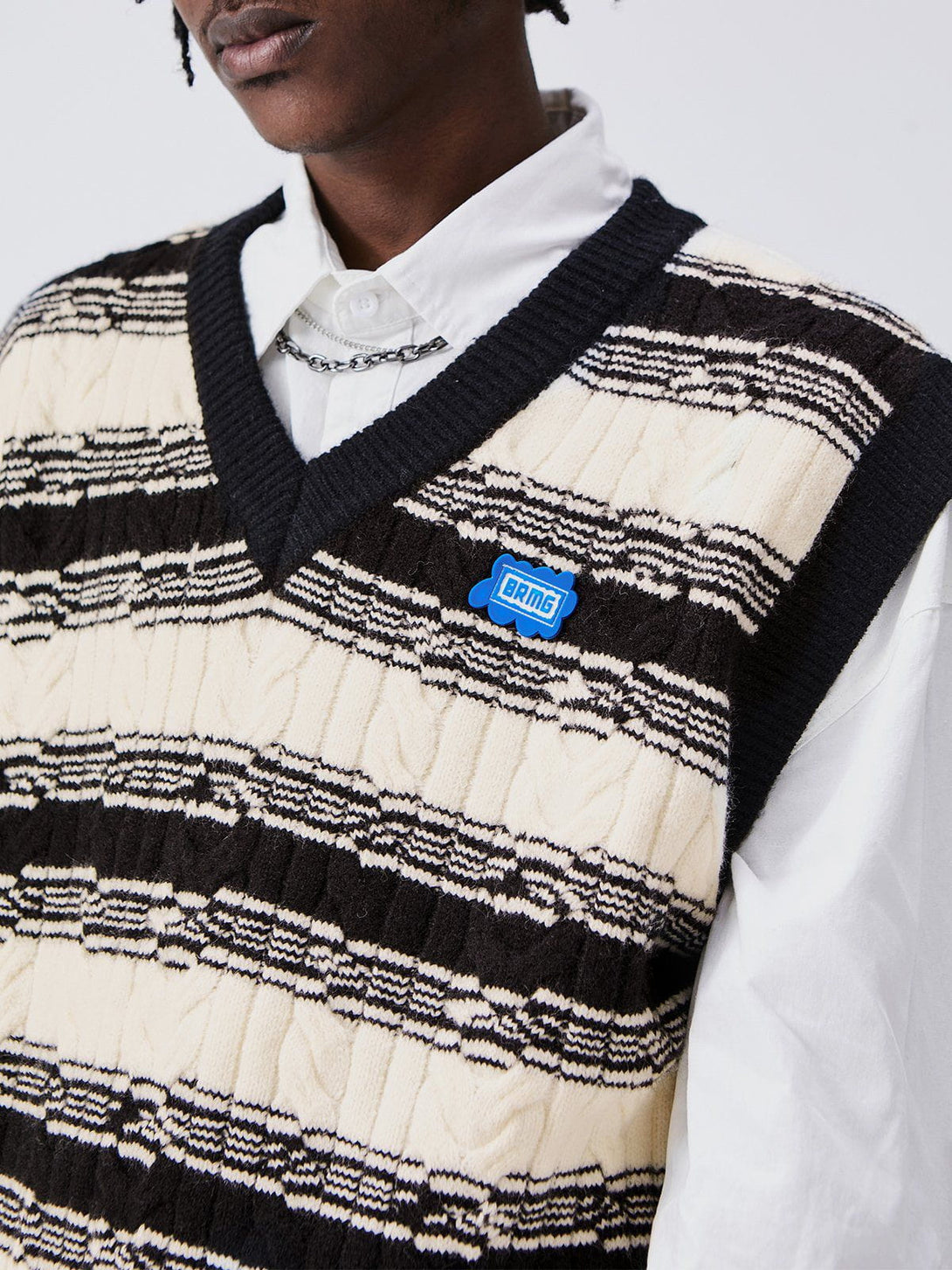 Lacezy - Colorblock Stripe Sweater Vest- Streetwear Fashion - lacezy.com