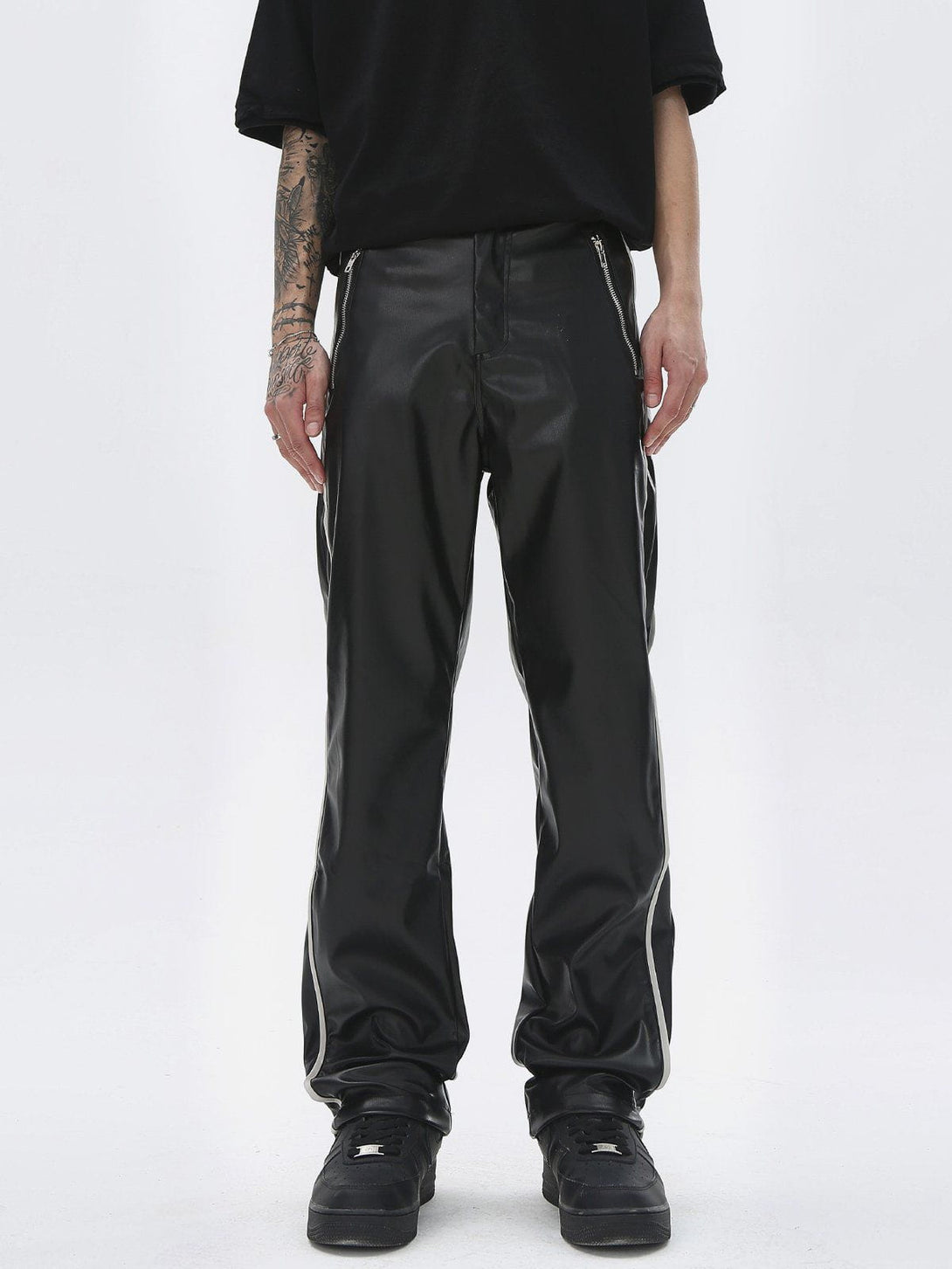 Lacezy - Colorblock Zipper Pants- Streetwear Fashion - lacezy.com