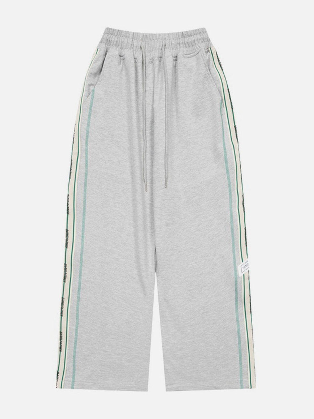 Lacezy - Colorful Striped Drawstring Sweatpants- Streetwear Fashion - lacezy.com