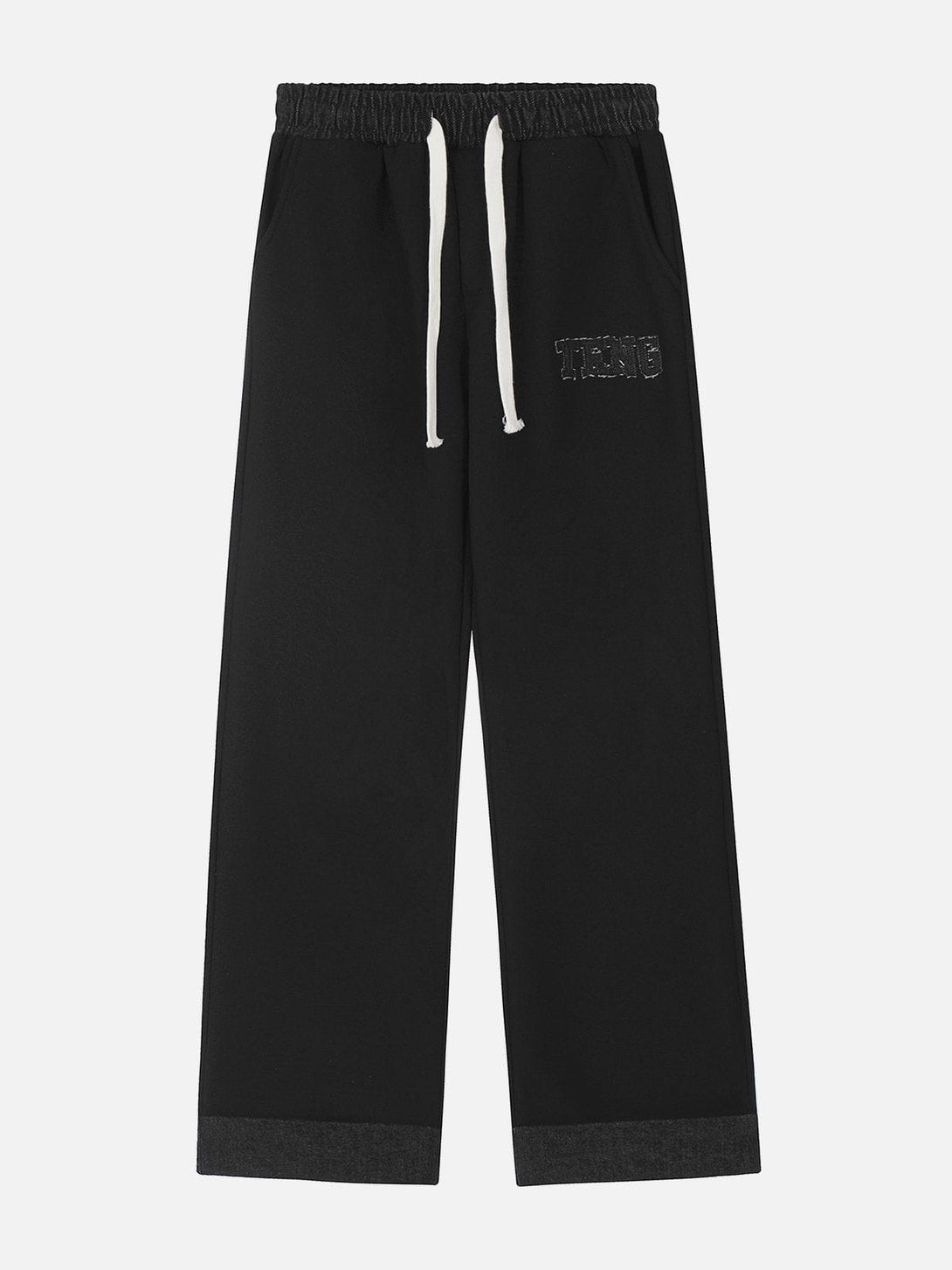 Lacezy - Contrast Drawstring Sweatpants- Streetwear Fashion - lacezy.com