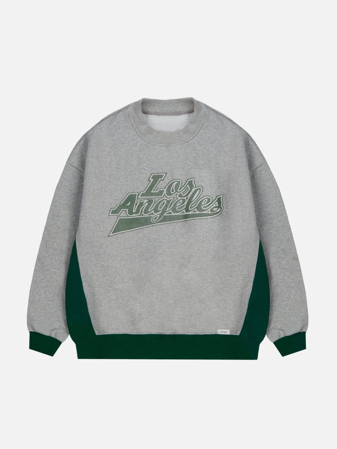 Lacezy - Contrast Faux Embroidery Print Sweatshirt- Streetwear Fashion - lacezy.com