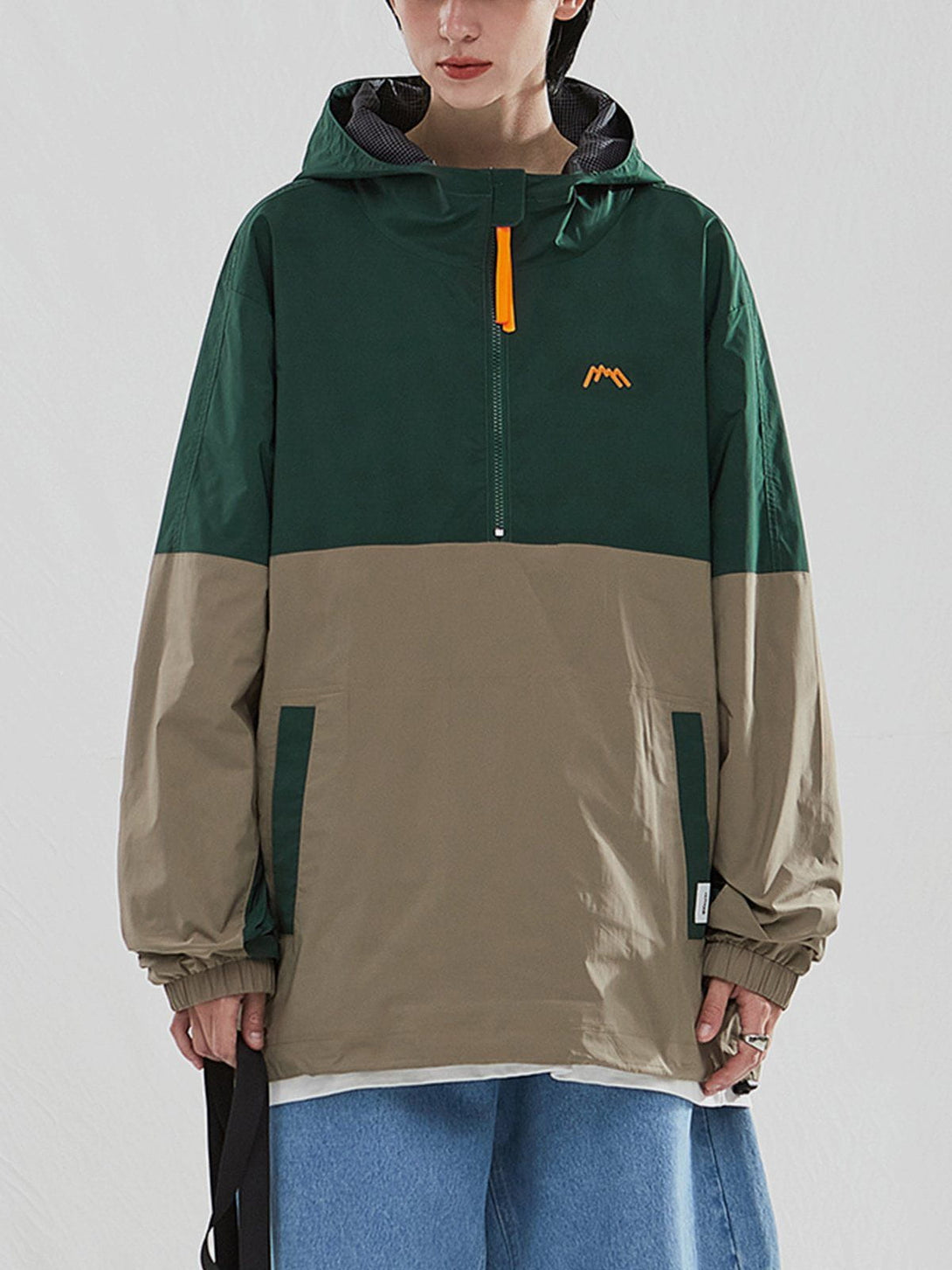 Lacezy - Contrast Outdoor Anorak- Streetwear Fashion - lacezy.com