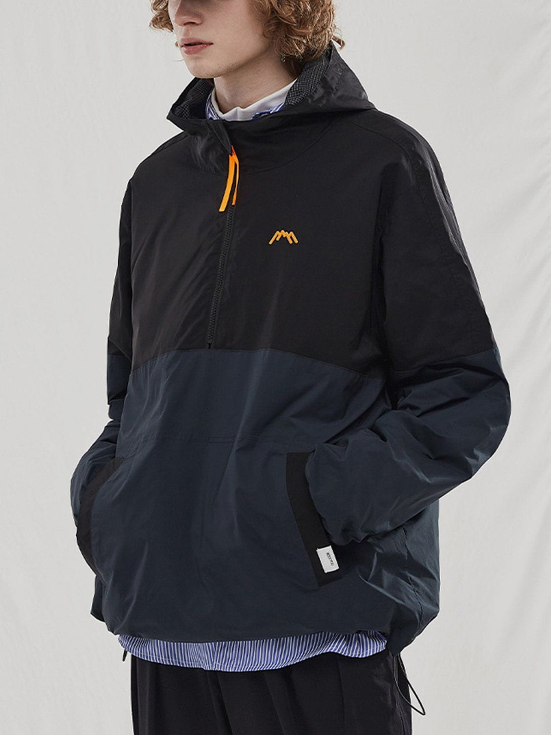 Lacezy - Contrast Outdoor Anorak- Streetwear Fashion - lacezy.com