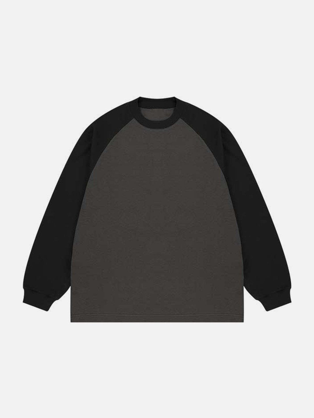 Lacezy - Contrast Splicing Sweatshirt- Streetwear Fashion - lacezy.com