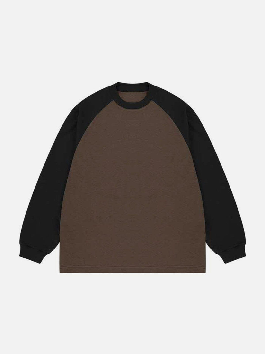 Lacezy - Contrast Splicing Sweatshirt- Streetwear Fashion - lacezy.com