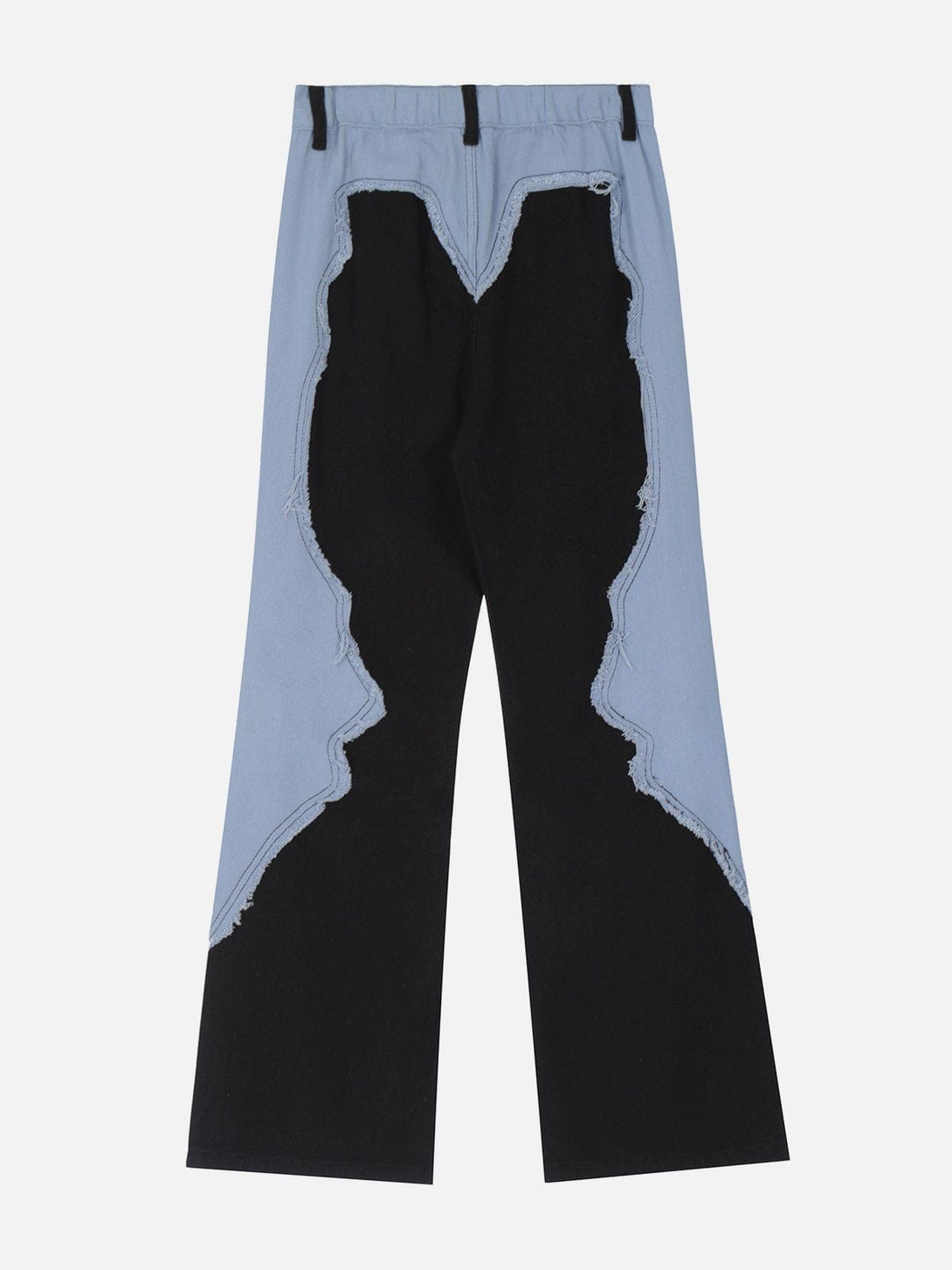 Lacezy - Contrasting Splicing Jeans- Streetwear Fashion - lacezy.com