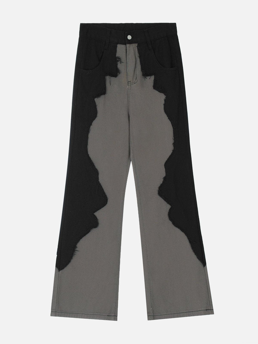 Lacezy - Contrasting Splicing Jeans- Streetwear Fashion - lacezy.com