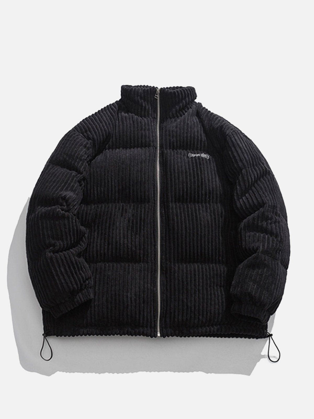 Lacezy - Corduroy Embroidery Winter Coat- Streetwear Fashion - lacezy.com