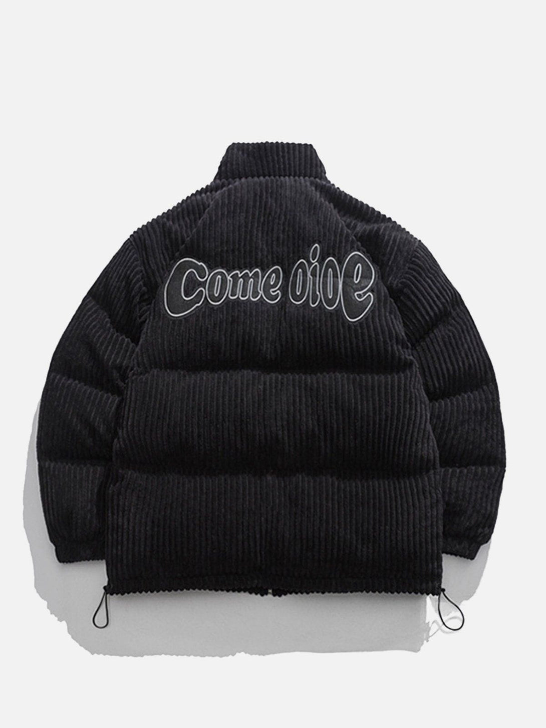 Lacezy - Corduroy Embroidery Winter Coat- Streetwear Fashion - lacezy.com