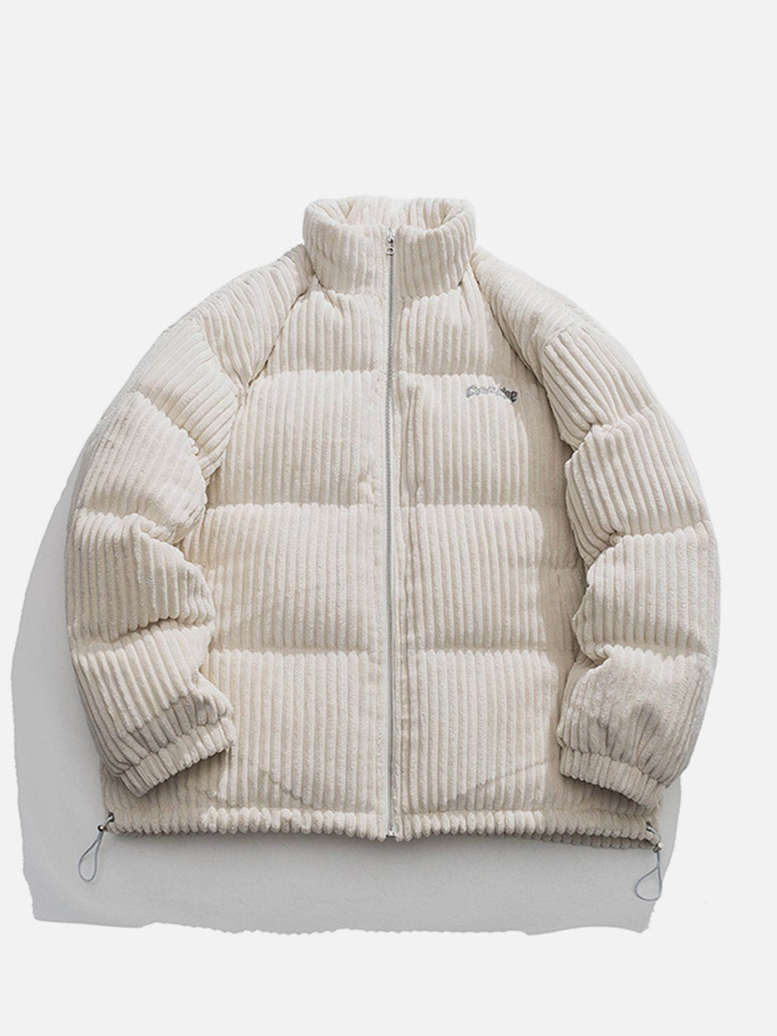 Lacezy - Corduroy Embroidery Winter Coat- Streetwear Fashion - lacezy.com