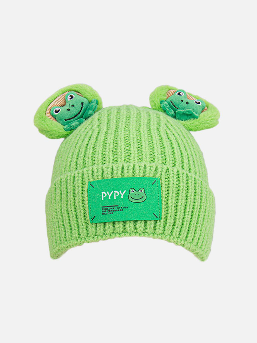 Lacezy - Cute Cartoon 3D Frog Knitting Hat- Streetwear Fashion - lacezy.com