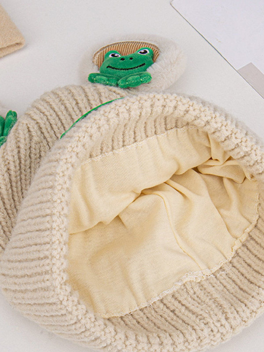 Lacezy - Cute Cartoon 3D Frog Knitting Hat- Streetwear Fashion - lacezy.com