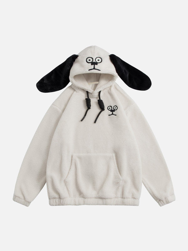 Lacezy - Cute Dog Ear Hoodie- Streetwear Fashion - lacezy.com