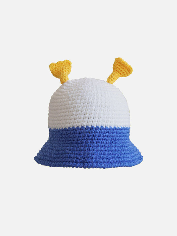 Lacezy - Cute Funny Color Block Knitted Hat- Streetwear Fashion - lacezy.com