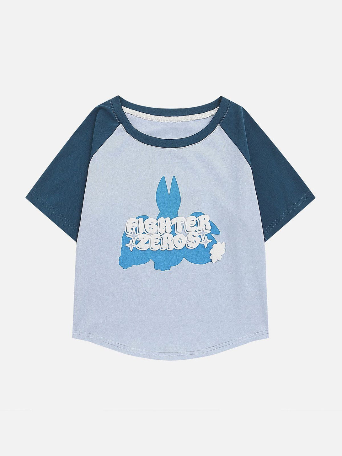 Lacezy - Cute Rabbit Print Tee- Streetwear Fashion - lacezy.com