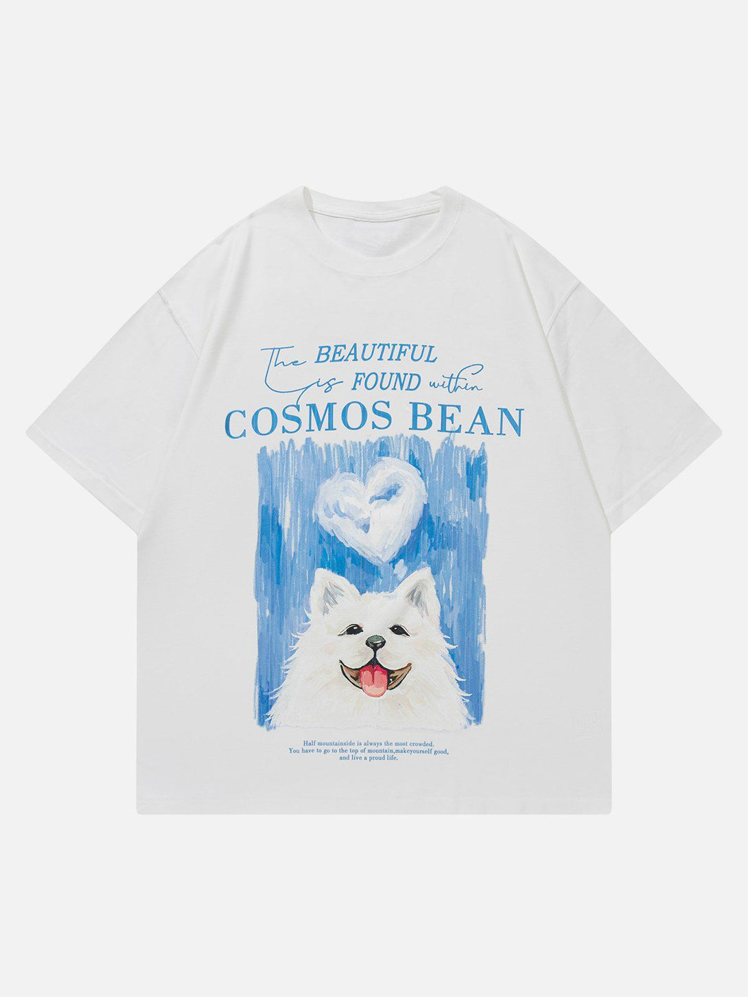 Lacezy - Cute Samoyed Print Tee- Streetwear Fashion - lacezy.com