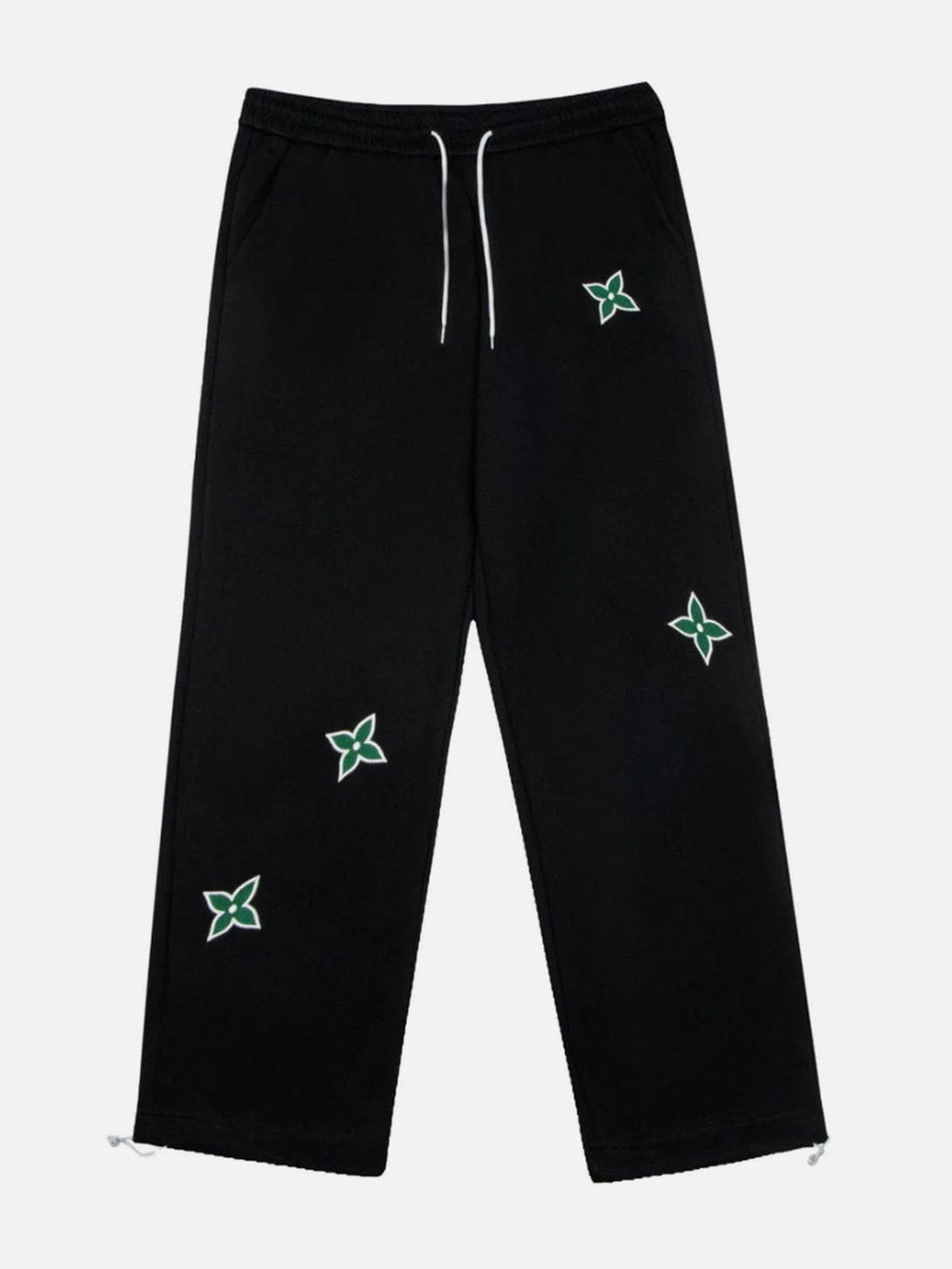 Lacezy - Dart Embroidered Drawstring Pants- Streetwear Fashion - lacezy.com