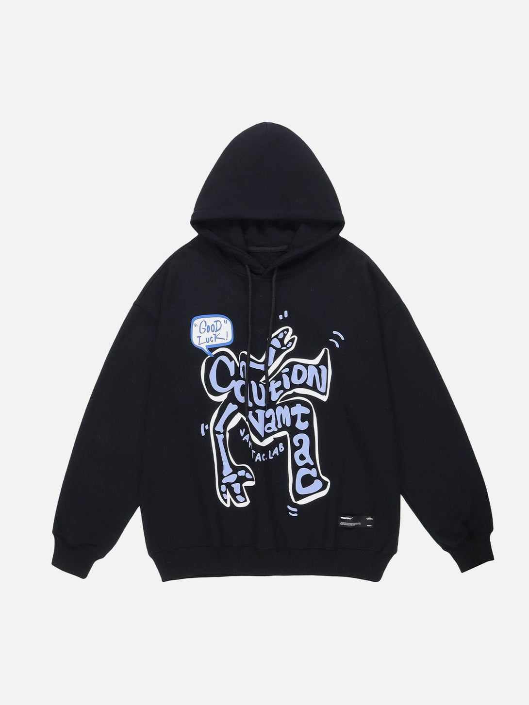 Lacezy - Deformation Of Letters Print Hoodie- Streetwear Fashion - lacezy.com