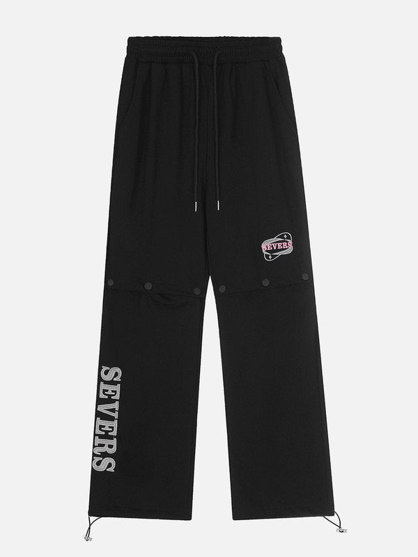 Lacezy - Detachable Print Sweatpants- Streetwear Fashion - lacezy.com