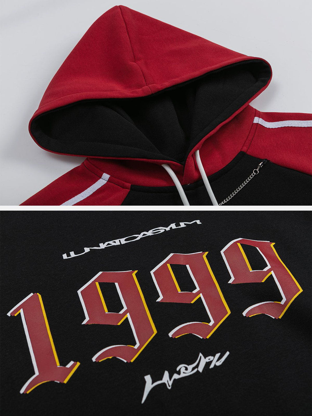 Lacezy - Digital Printing Chain Hoodie- Streetwear Fashion - lacezy.com